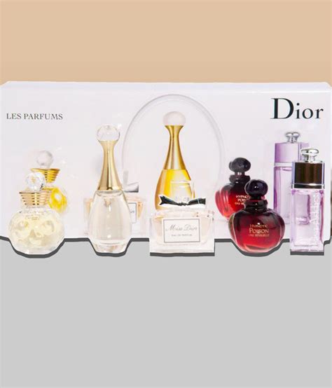 christian dior les parfums miniature collection 5 piece set|dior mini fragrance gift set.